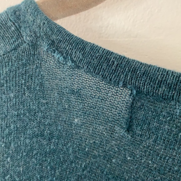 2/$30❤️ Anthropologie Sparrow Teal Sweater - Picture 6 of 6